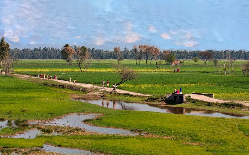 Photos of Pakistani villages - A beautiful scene of a village in Punjab