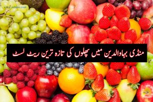 Fruit Rate in Mandi Bahauddin - Mandi Bahauddin fruit rate list today 